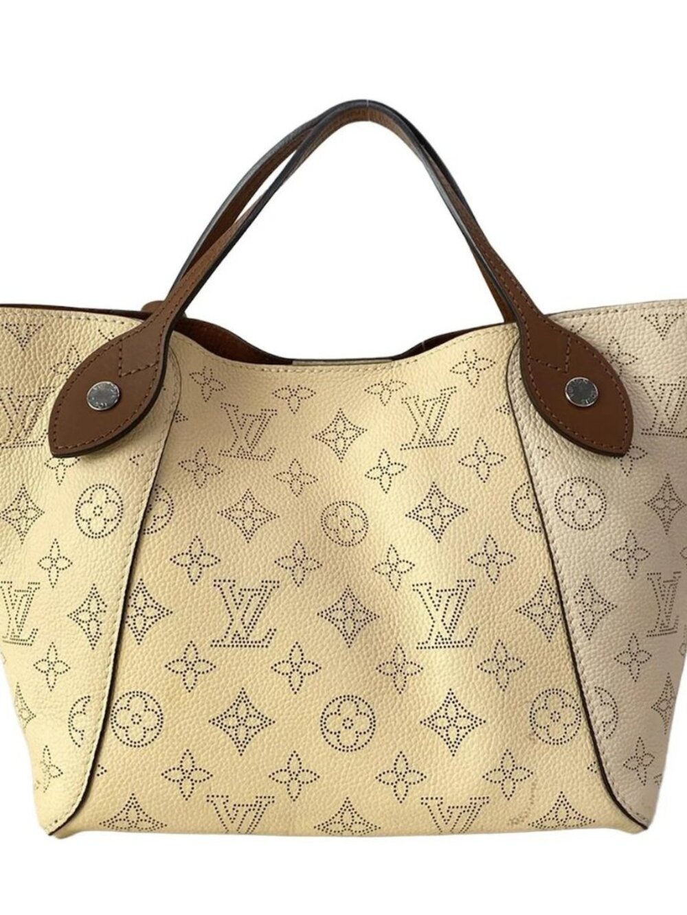 LOUIS VUITTON Hina PM M51950 Creme Mahina DR1179/RFID verified Tote Bag - Picture 3 of 15